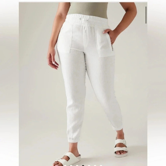 ATHLETA CABO LINEN JOGGER - Picture 1 of 13